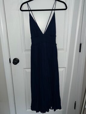 Lulus Navy Midi Dress